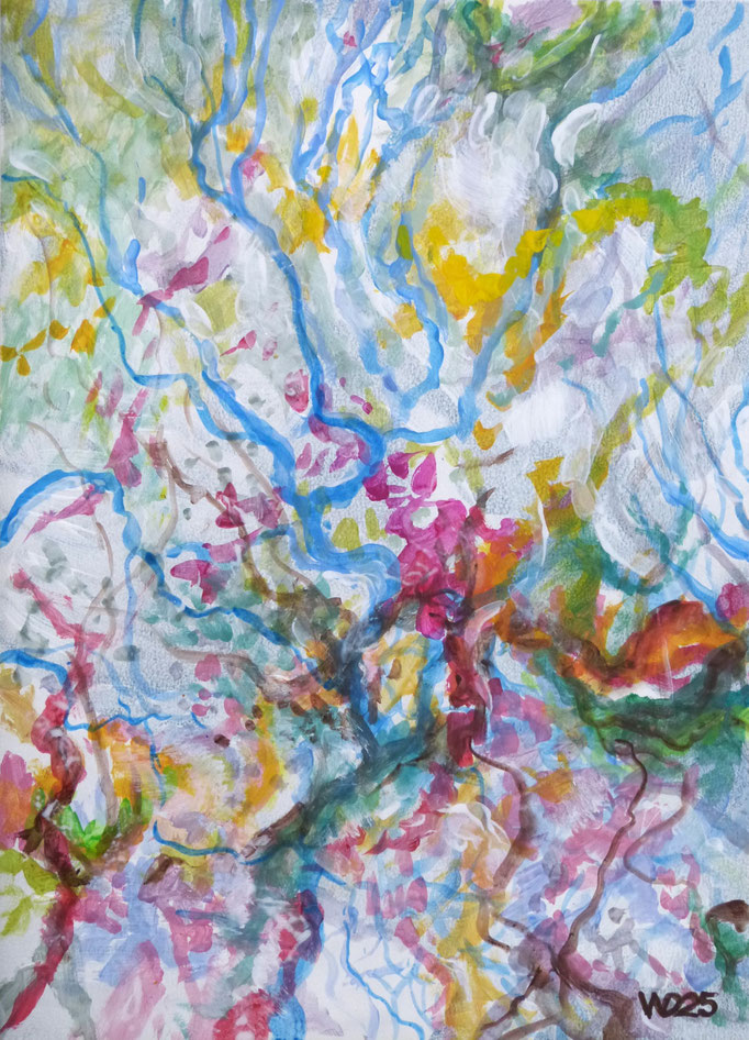 A154 - 42 x 58 cm  Acrylfarbe aufs Papier    50.00 €