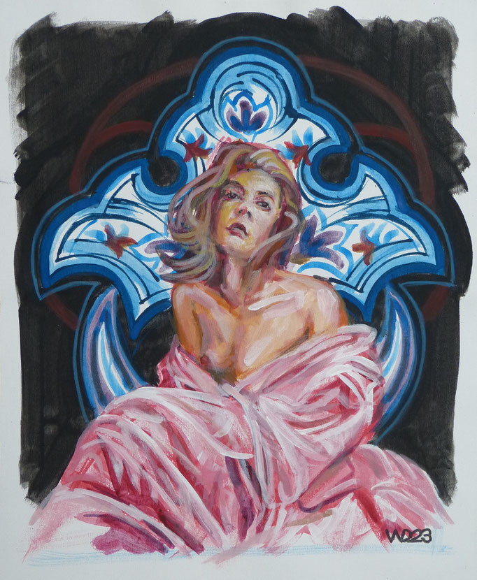 Ornament - 44 x 54 cm  Acrylfarbe auf Leinwand   70.00 €