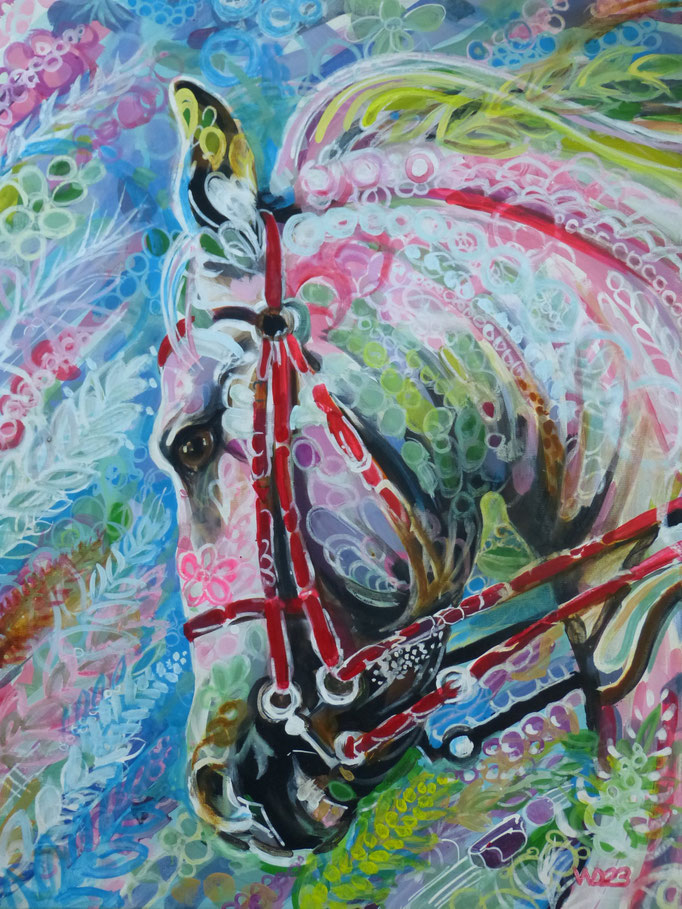 Das Ross - 60 x 80cm  Acryl auf Leinwand   220€