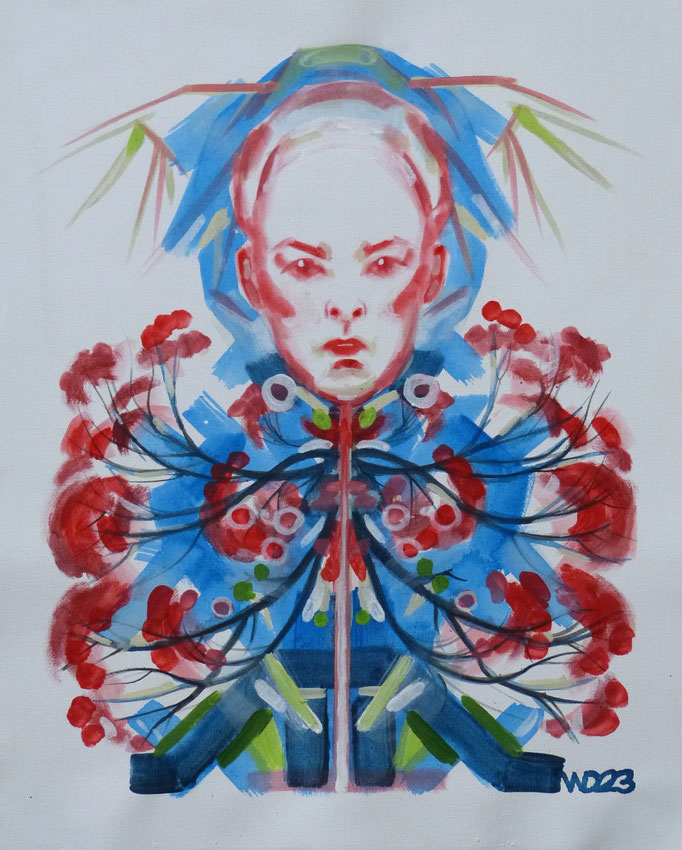 Lunge - 44 x 54 cm   Acrylfarbe auf Leinwand  90.00 €