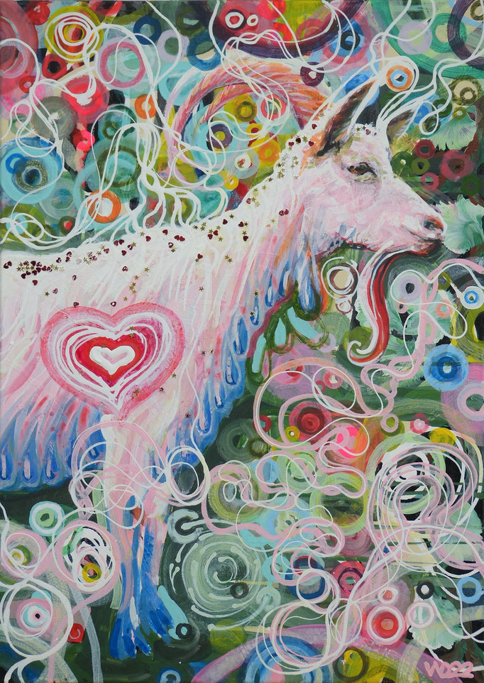 Laktosefrei -  50 x 70 cm  Acrylfarbe auf Leinwand    150.00 €