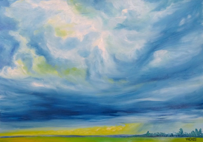 Windig  -  33 x 47cm  Ölfarbe, Papier  49.00 €