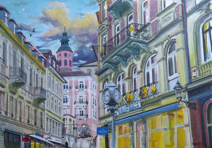 Villeroy und Boch Baden-Baden - 70 x 100cm  Acrylfarbe, Leinwand  800.00 €