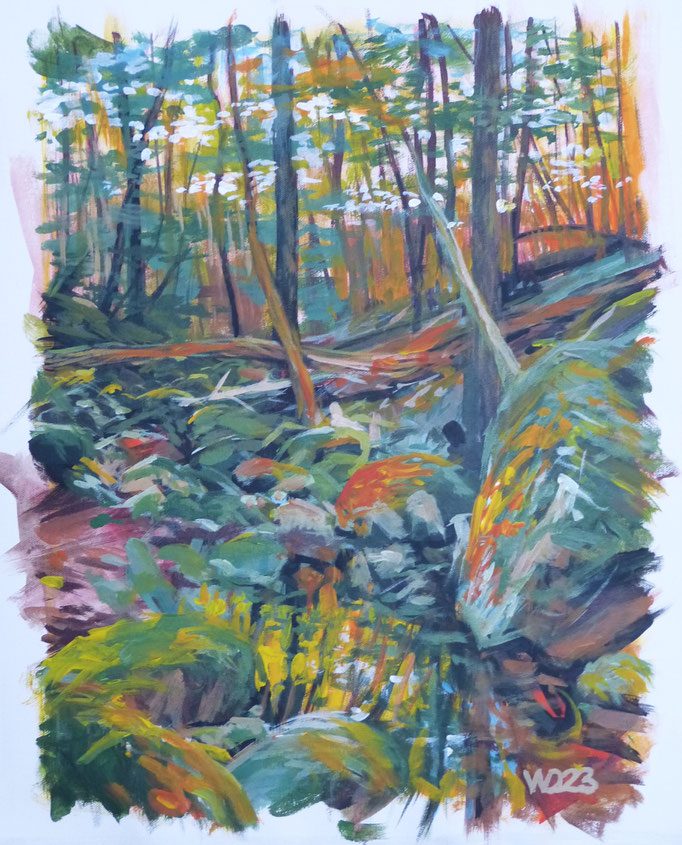 Typisch Schwarzwald - 44 x 54 cm  Acrylfarbe auf Leinwand   70.00 €