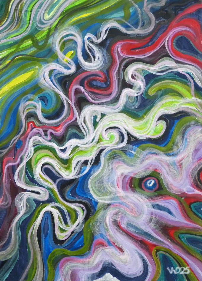 A153 - 42 x 58 cm  Acrylfarbe aufs Papier    50.00 €
