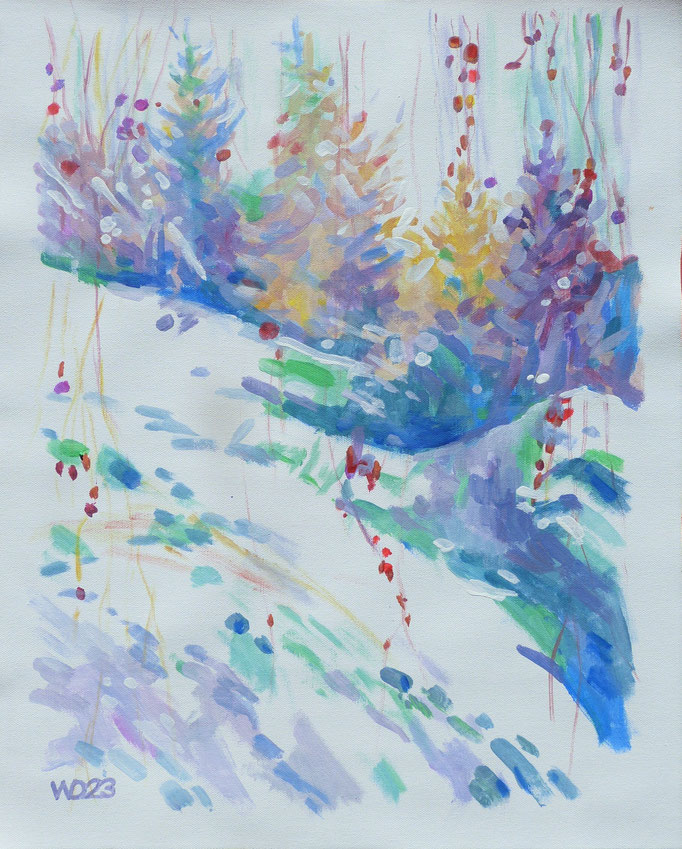 Zärtlichkeit - 44 x 54 cm  Acrylfarbe auf Leinwand   70.00 €