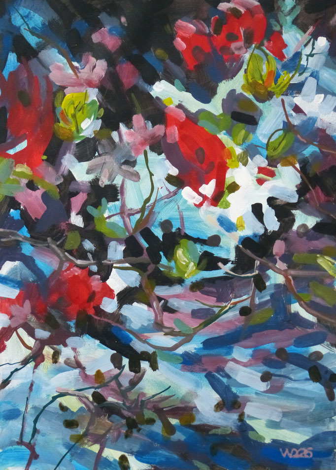 A195 - 42 x 58 cm  Acrylfarbe aufs Papier    50.00 €
