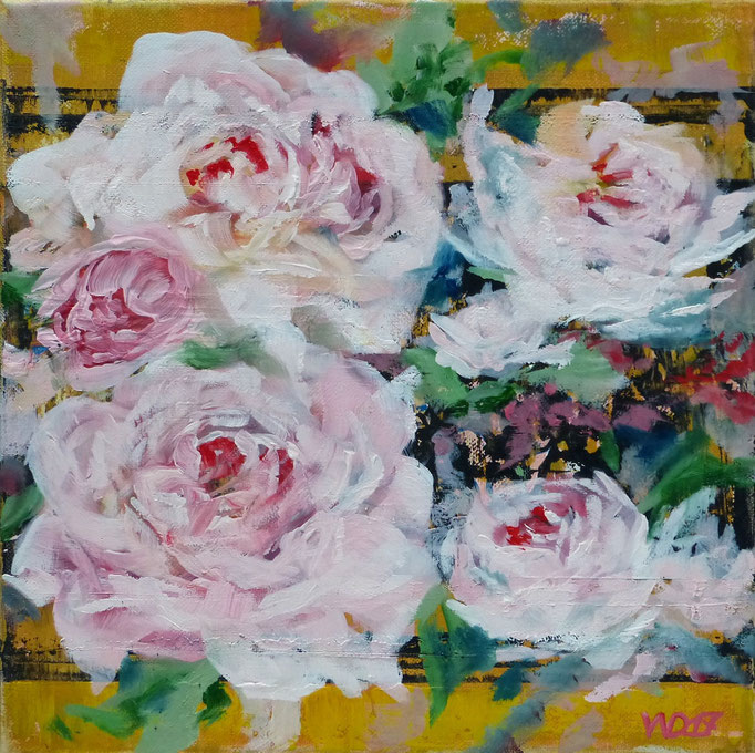5 Rosen - 30 x 30cm  Ölfarbe, Leinwand   50.00€