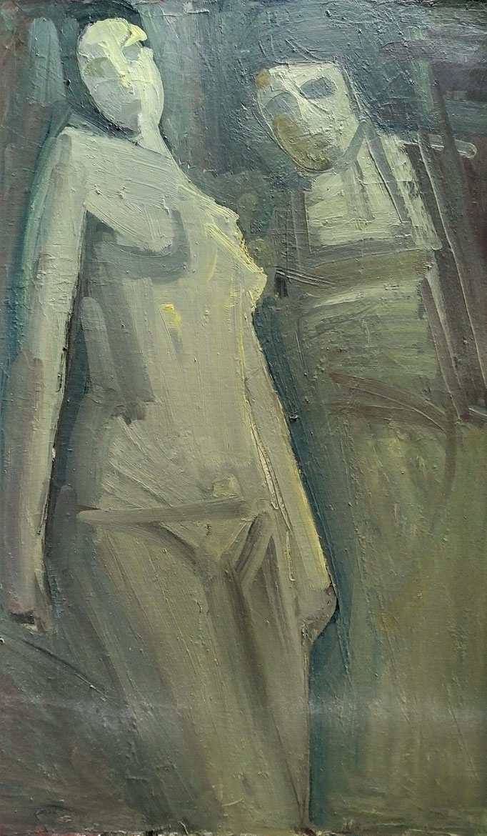 Gladys composition, 116x89, huile sur toile, [1981]