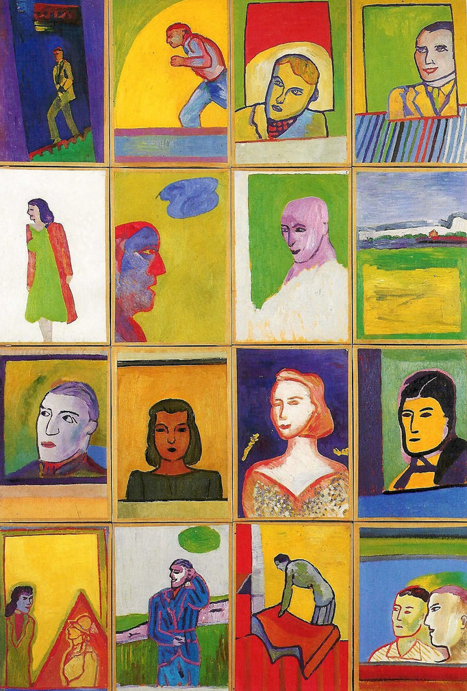 Ensemble du "Fantôme", 1975, huile sur papier, collection d'atelier