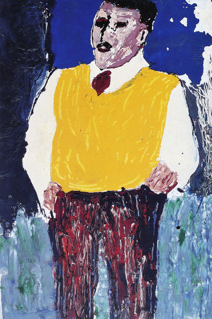 Le père Esken, 150x99, 1977, laque industrielle, collection particulière, Belgique 