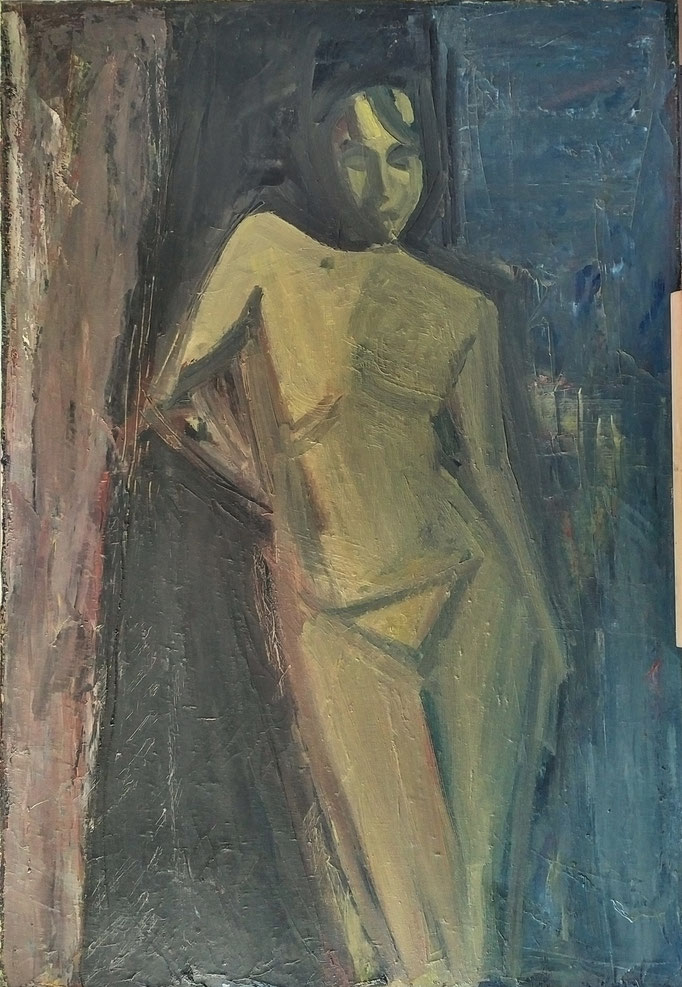 Gladys esquisse 2, huile sur toile, 1981