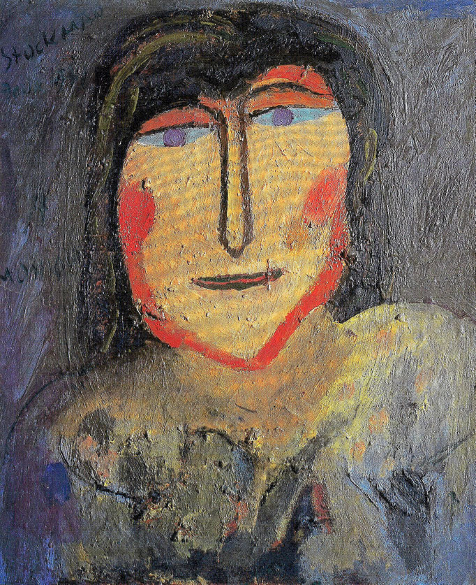 Monique, 100x81, 1972, huile sur toile, collection particulière Paris