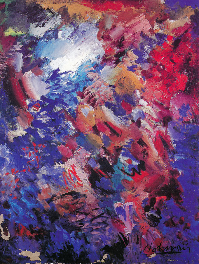 Abstrait lyrique, 114x145, [1962] huile sur toile, collection d'atelier