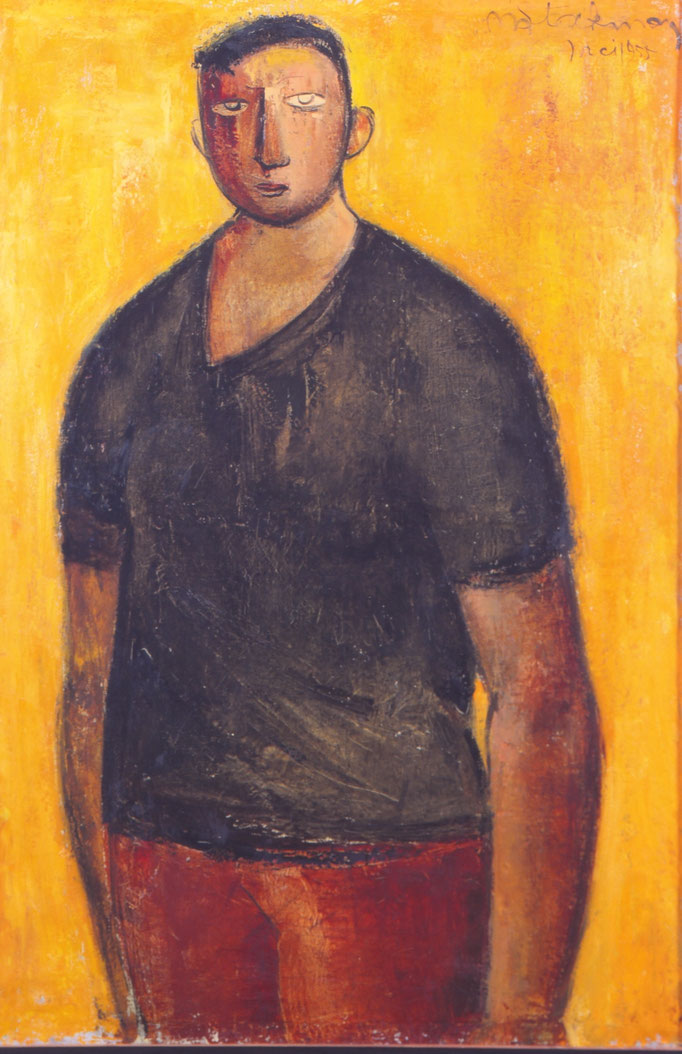 Paysan flamand II , 1955, huile sur toile, collection particulière, Belgique