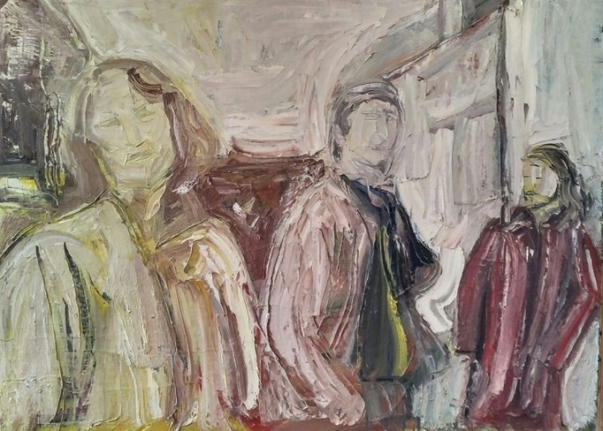 Le vernissage, 130x97, huile sur toile, [1979]