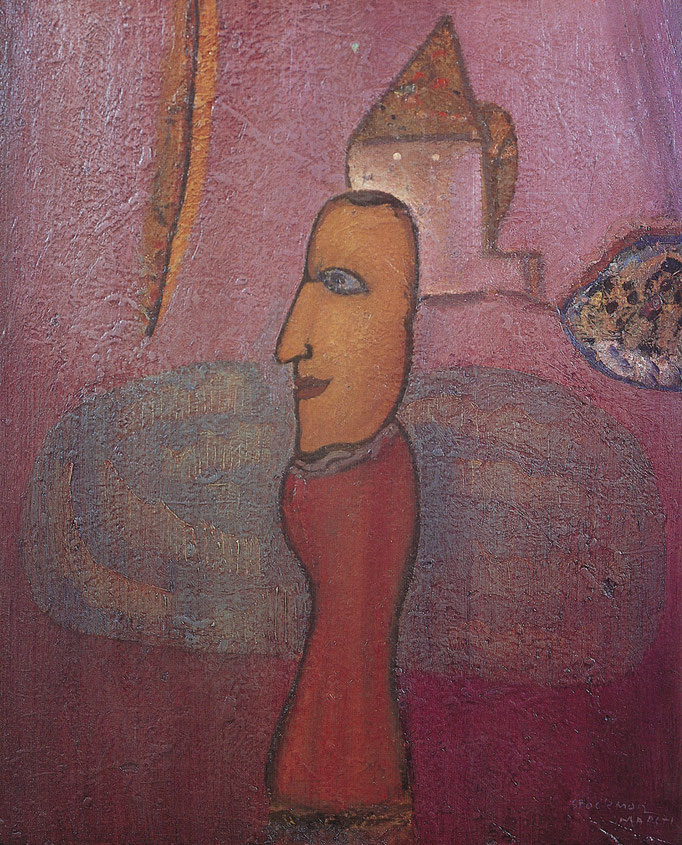 Bernanos, 80x100, huile sur toile, 1971, collection particulière, Belgique