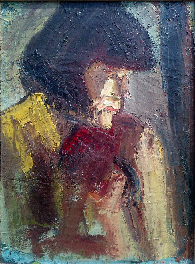 Dominique, 73x54, 1978, huile sur toile