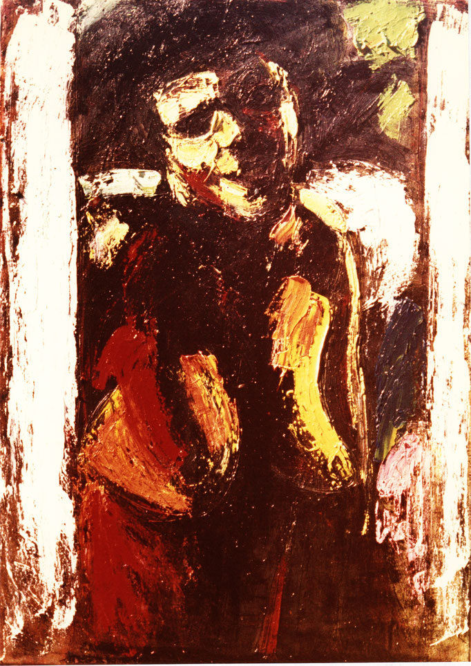 Buste, [1977], huile sur toile , collection particulière 