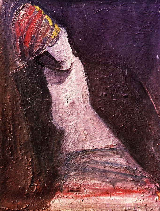 La casquette rouge, huile sur toile, collection particulière, Belgique