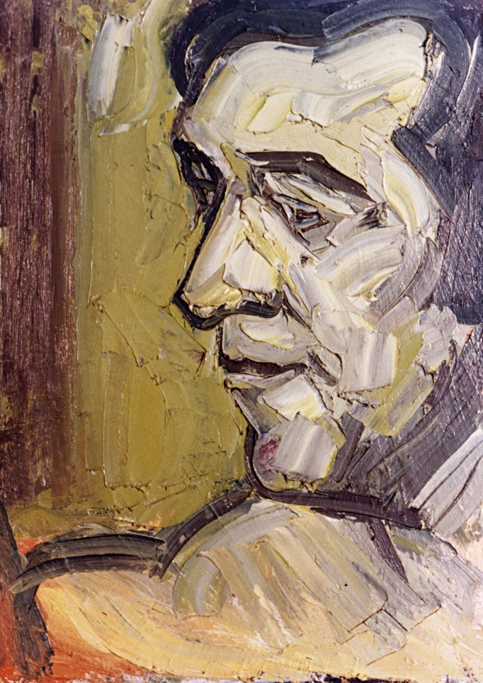 Autoportrait,69x55, huile sur toile