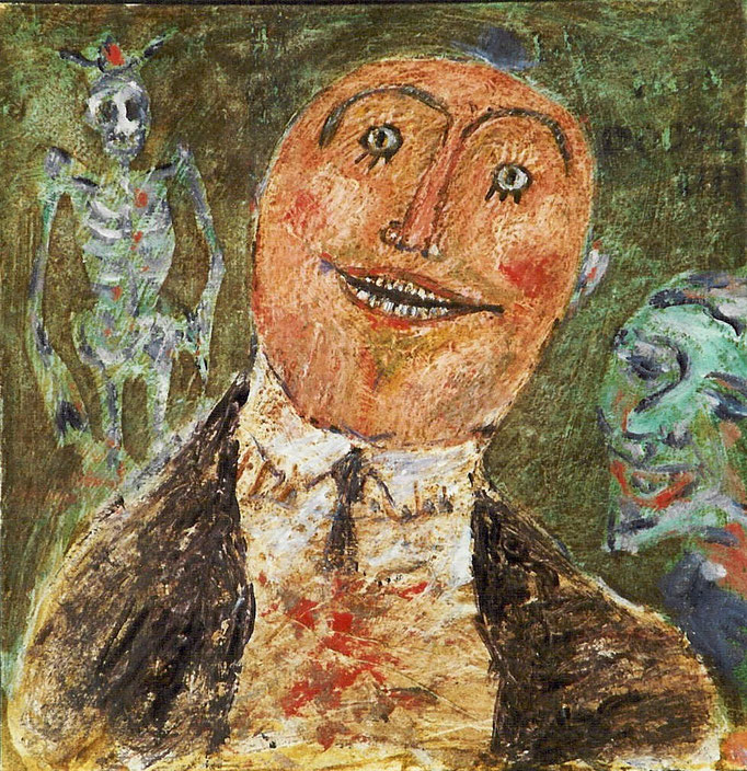 D'après James Ensor, huile sur toile,  [1972], collection particulière,  Belgique 