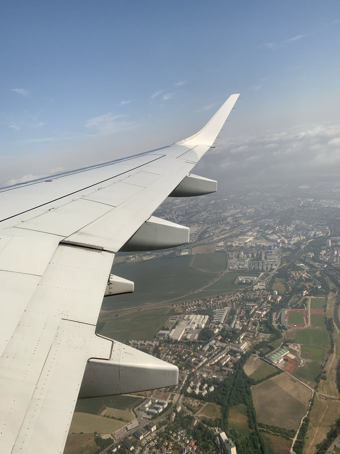 Abflug von Wien