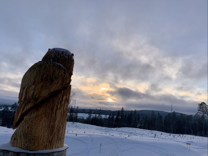 beim Aussichtsturm von Malå