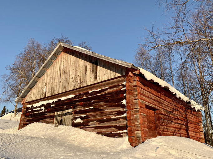 eine Hütte in Bockträsk 