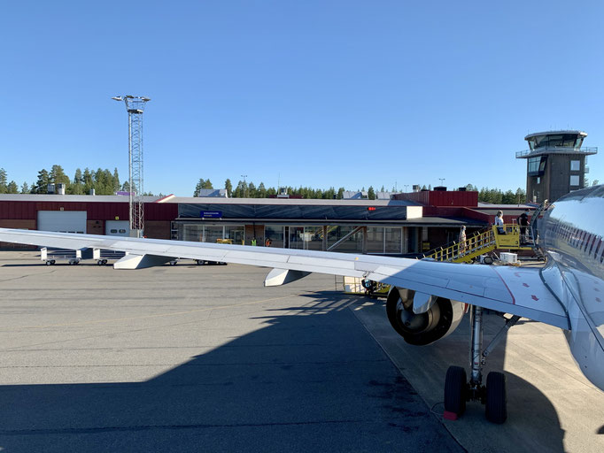 Anflug von Skellefteå