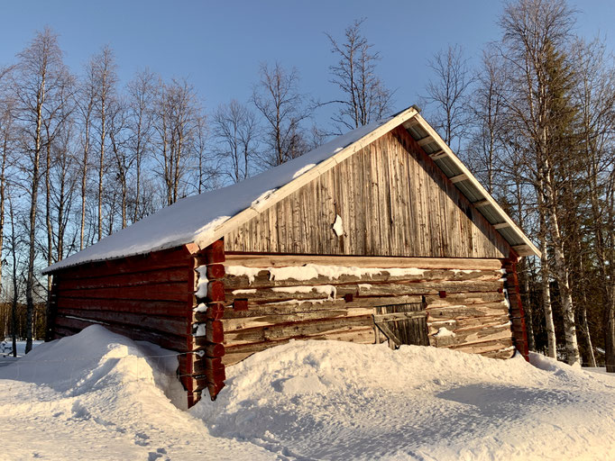 eine Hütte in Bockträsk 