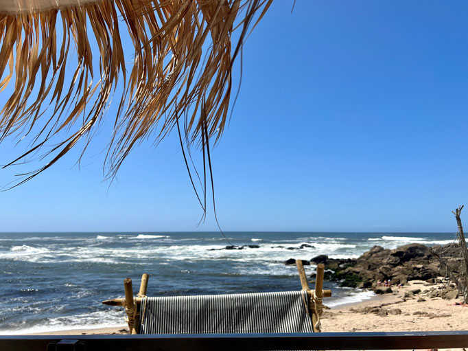 Mittagspause am Praia da Senhora da Guia (Strand Senhora da Guia)