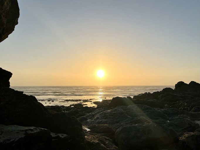 wunderschöner Sonnenuntergang am Atlantik
