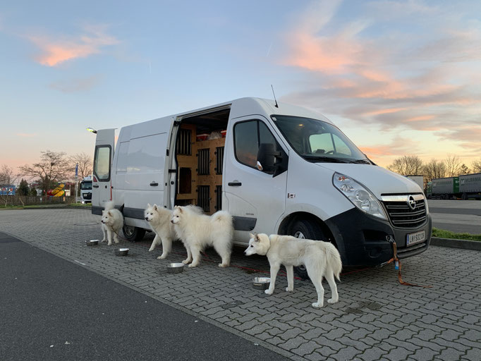 Zwischenstopp in der Nähe von Leipzig