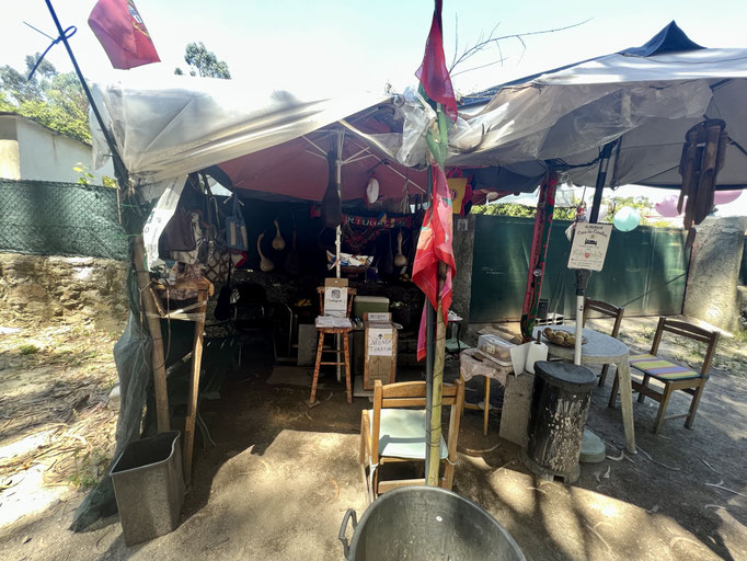 der Stand des Portugiesen