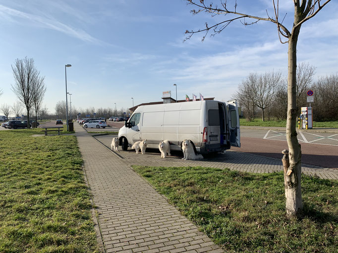 Stopp in Leipzig