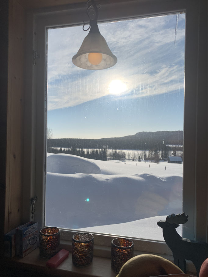 Blick aus der Hütte 