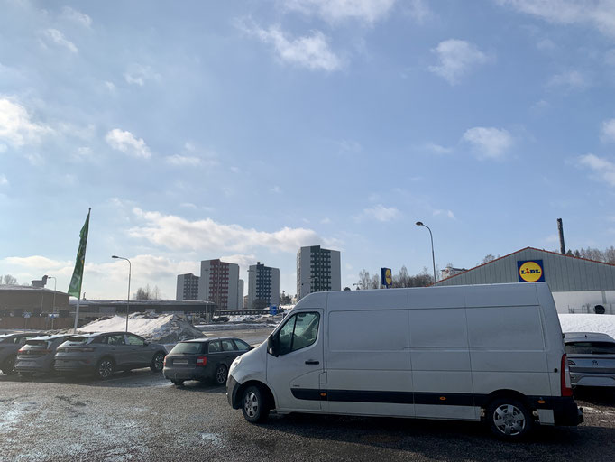 erster Stopp in Örnsköldsvik