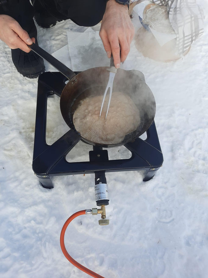 Zubereitung der Steirerkrapfen 