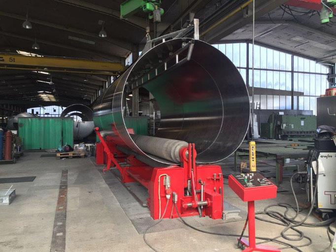 Retrofit einer 6 Meter langen mechanischen "Schäfer" Rundwalzbiegemaschine