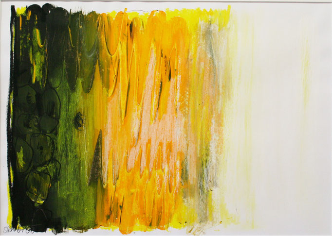 Meditationsphase 3, Mischtechnik auf Papier, 40 x 50 cm, 2008