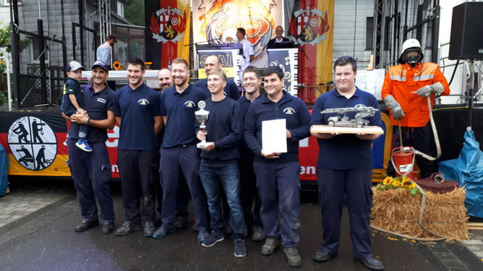 Siegerehrung beim Schnelligkeitswettbewerb 2019 in Ensch.