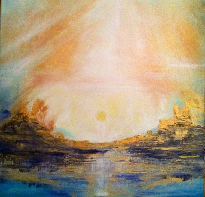 Om, huile sur toile 2013