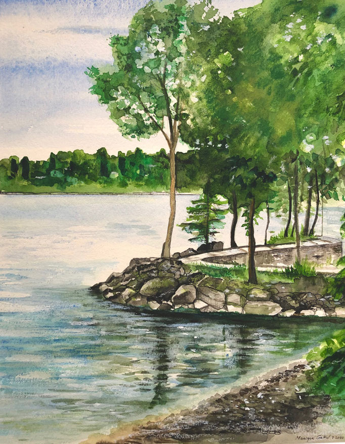 Genève, aquarelle 2020