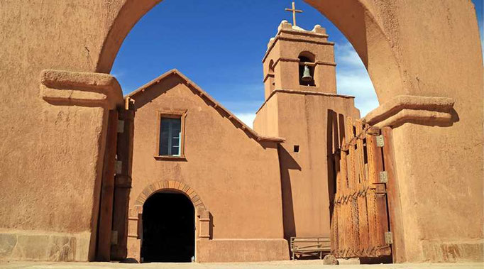 Zentrale Kirche von San Pedro de Atacama