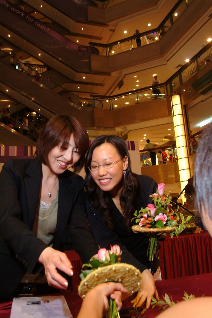 Flower Arrangement Workshop in Singapore シンガポールワークショップ