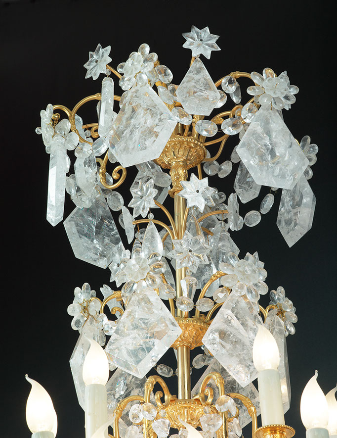 rock crystal chandelier .Alexandre VOSSION