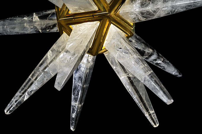 rock Crystal chandelier.Alexandre VOSSION DESIGN