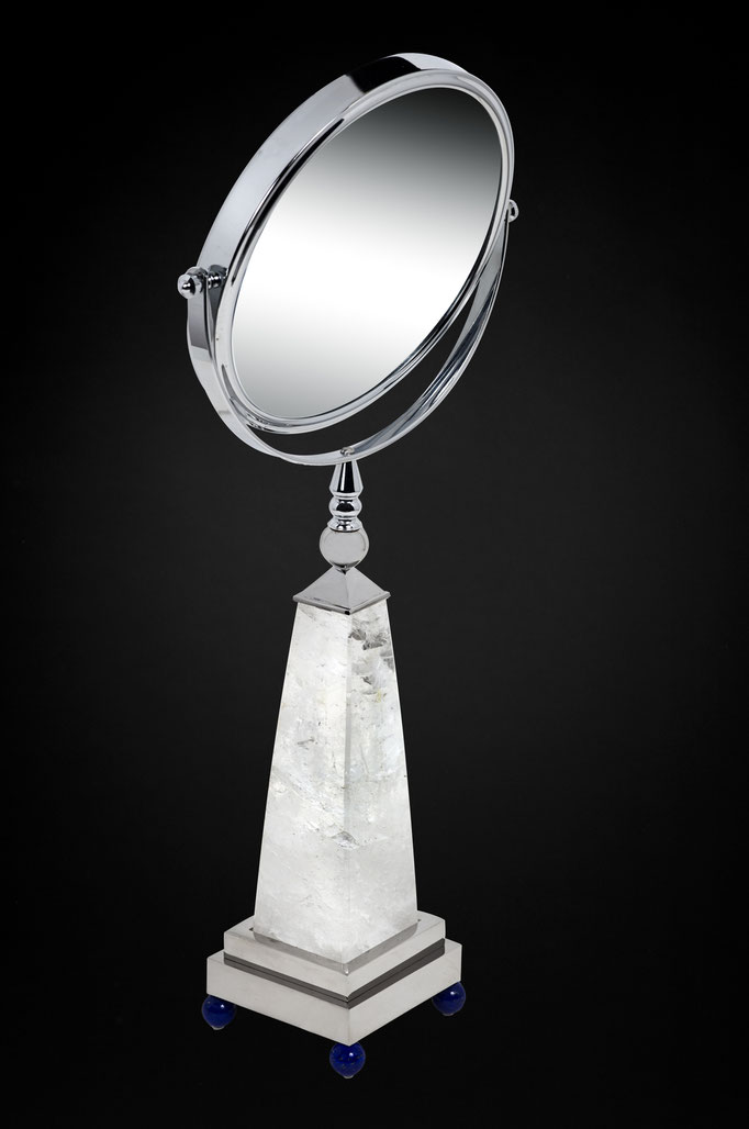 ROCK CRYSTAL MIRROR BY ALEXANDRE VOSSION