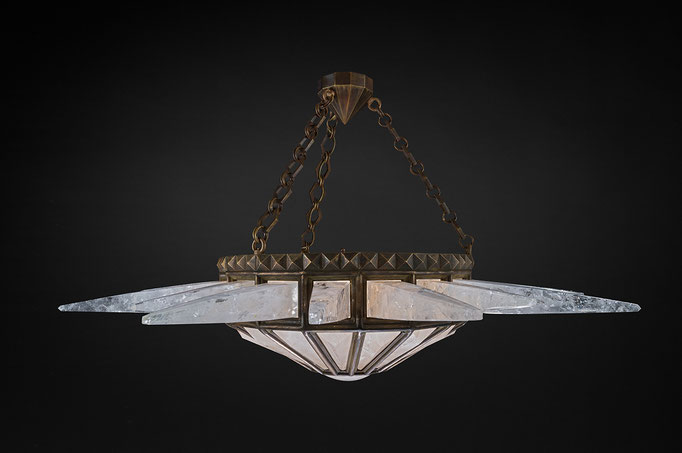 lustre cristal de roche 